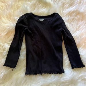 Toddler Girls Ribbed Long Sleeve Top Size 2T
